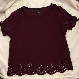 Maroon dressy shirt